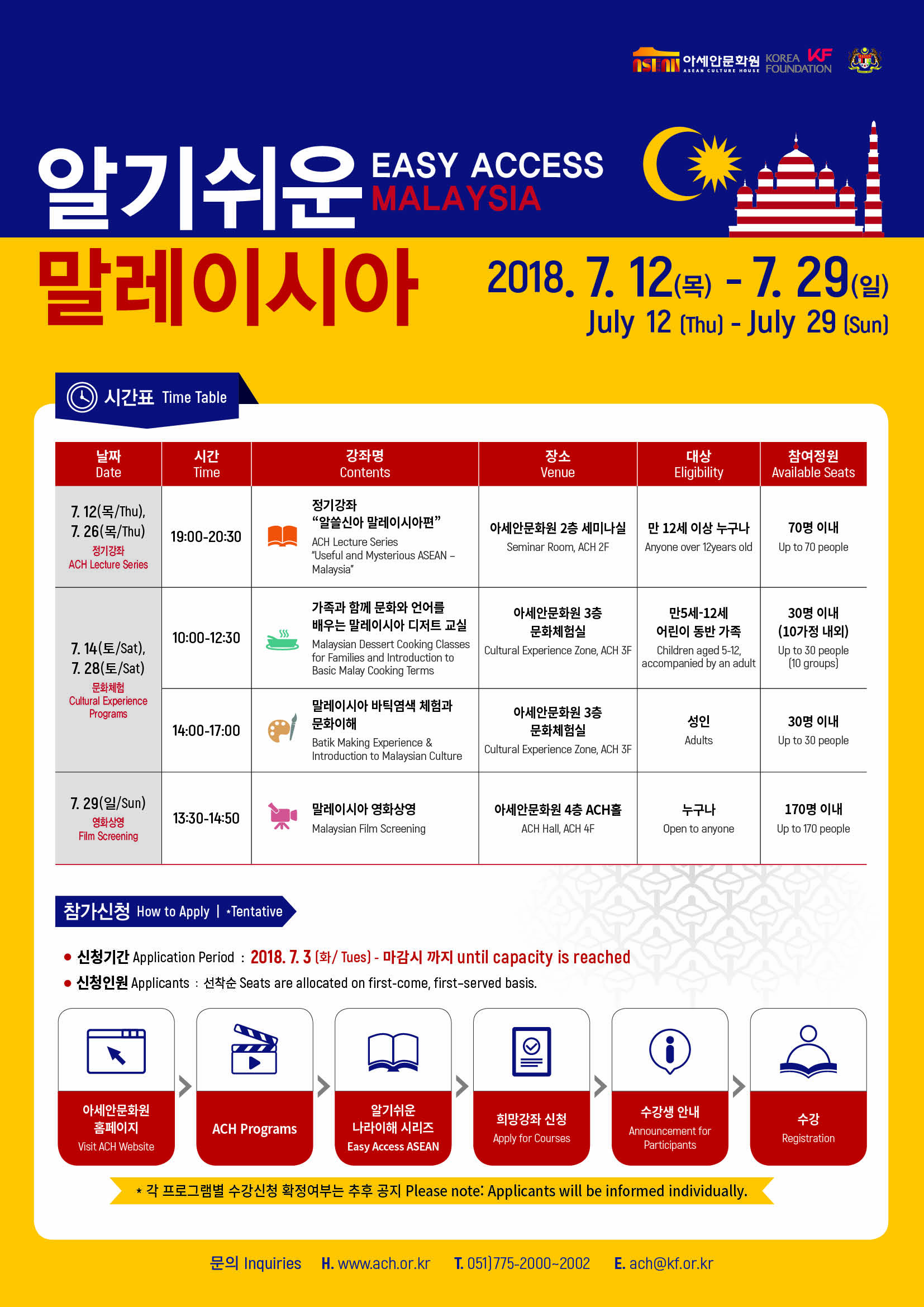2018 Malaysia - Film Program